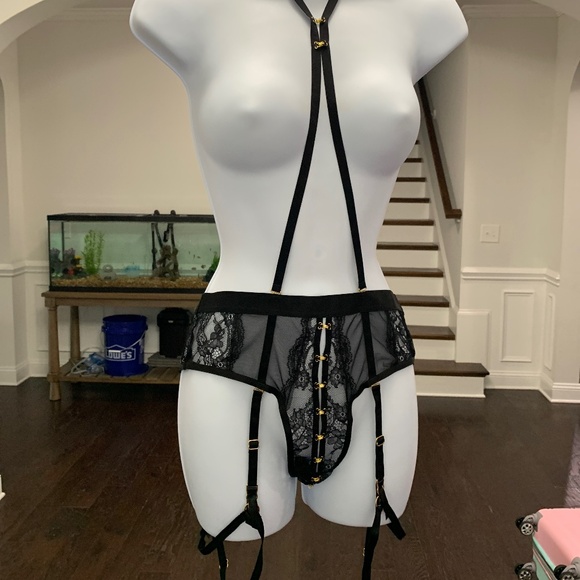Atelier Amour Harness brief with garter - Picture 1 of 3